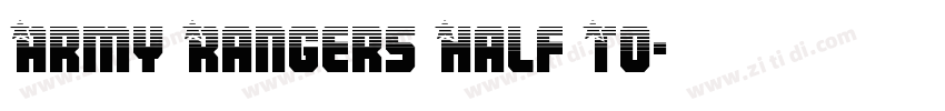 Army Rangers Half To字体转换